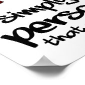 Eine Persönlichkeit, die man nicht mit einem lusti Poster (Ecke)