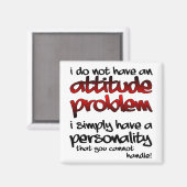 Eine Persönlichkeit, die man nicht mit lustigem Kü Magnet (Vorderseite/Rückseite)