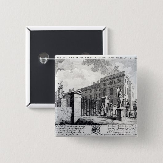 Eine Perspektivenansicht des Button (Vorne & Hinten)