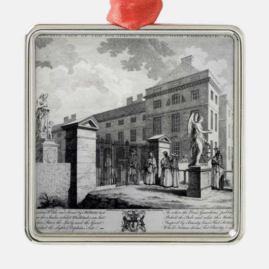 Eine Perspektivenansicht des Silbernes Ornament (Vorne)