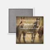 Eine Pferdeperson Magnet (Vorderseite/Rückseite)