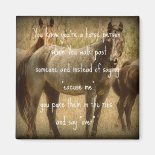 Eine Pferdeperson Magnet