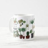 Eine Pflanze kurz von verrückten Funny Pflanze lie Kaffeetasse (Vorderseite Links)