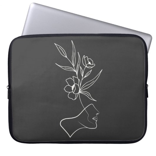 Eine Pflanze wachsen Laptopschutzhülle (Vorderseite)