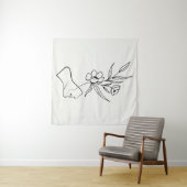 Eine Pflanze wachsen Wandteppich (Beispiel (Horizontal))