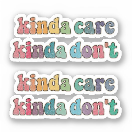 Eine Pflege, bitte nicht Aufkleber (Vorderseite)