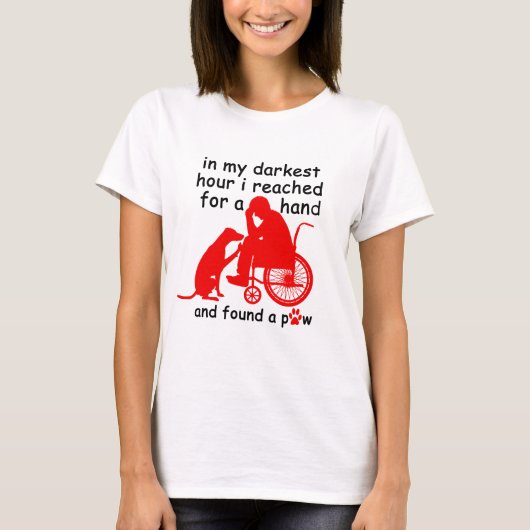 eine Pfote gefunden T-Shirt (Vorderseite)