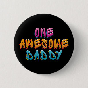 Eine Phantastische Daddy Graffiti-Typografie Sch Button