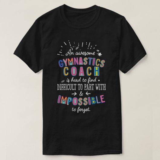 Eine phantastische Gymnastik Coach Geschenkidee un T-Shirt (Design vorne)