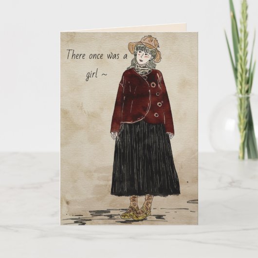 EINE PHANTASTISCHE MÄDCHENKARTE - GEBURTSTAG DANKESKARTE (Vorderseite)