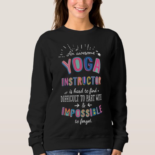 Eine Phantastische Yoga-Instruktoridee ist nicht m Sweatshirt (Vorderseite)