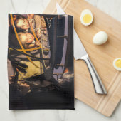 Eine Philosophin-Vorlesung über das Sonnensystem d Geschirrtuch (Viertel Falte)