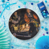 Eine Philosophin-Vorlesung über das Sonnensystem d Pappteller (Party)