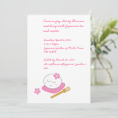 Eine philosophische Mochi Einladung (Stehend Vorderseite)