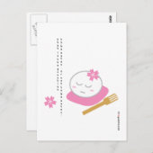 Eine philosophische Mochi-Postkarte Postkarte (Vorne/Hinten)