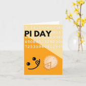 Eine Pi-Tageskarte Karte (Gelbe Blume)