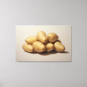 Eine Pile Kartoffeln Leinwanddruck