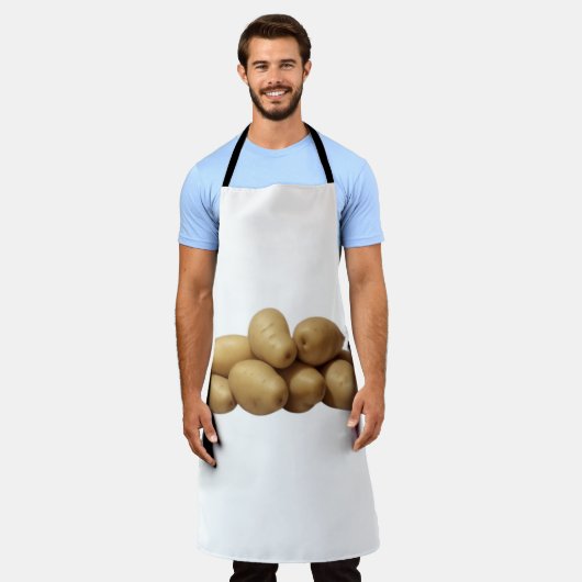 Eine Pile Kartoffeln Schürze (Getragen)