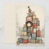 Eine Pile Weihnachtspenden Feiertagskarte (Vorne/Hinten)