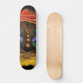 Eine Pilzwelt Skateboard (Vorderseite)