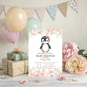 Eine Pinguin-Baby-Party-Einladung Einladung