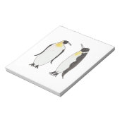 Eine Pinguin Couple Ink Zeichnend Notizblock (Rotiert)