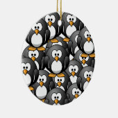 eine Pinguinüberlastung Keramik Ornament (Rechts)