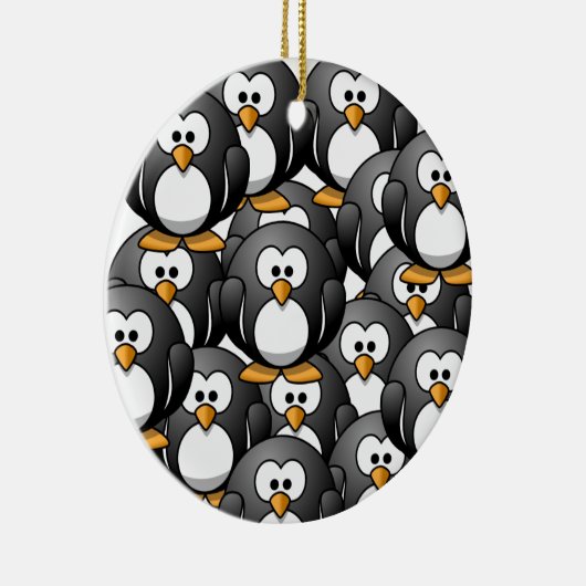 eine Pinguinüberlastung Keramik Ornament (Rechts)