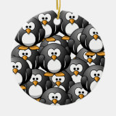 eine Pinguinüberlastung Keramik Ornament (Vorne)
