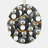 eine Pinguinüberlastung Keramik Ornament (Links)