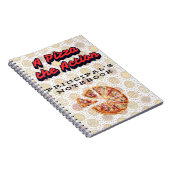 Eine "Pizza" Das Actionheft Notizblock (Rechte Seite)