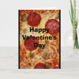 Eine Pizza mein Herz gehört Ihnen Valentinsgruß Feiertagskarte