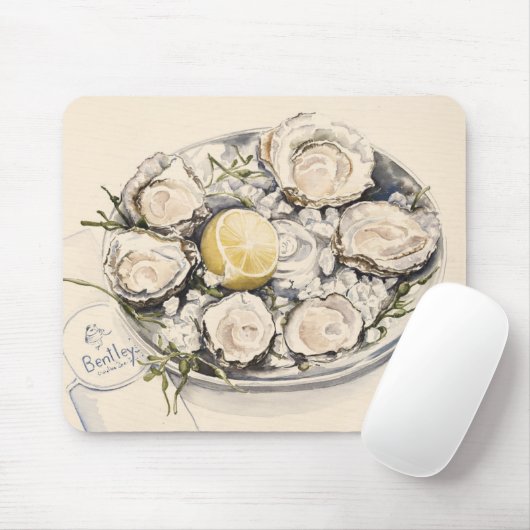 Eine Platte von Austern 2012 Mousepad (Mit Mouse)