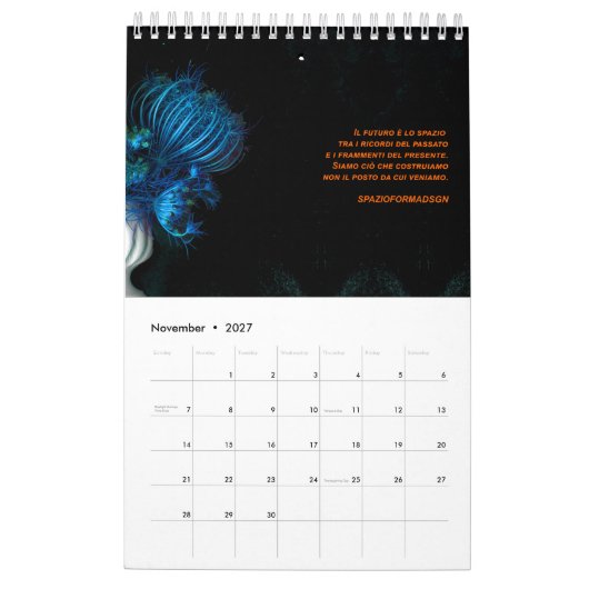 Eine plötzliche Veränderung im Garten Italien Kalender (Nov 2027)