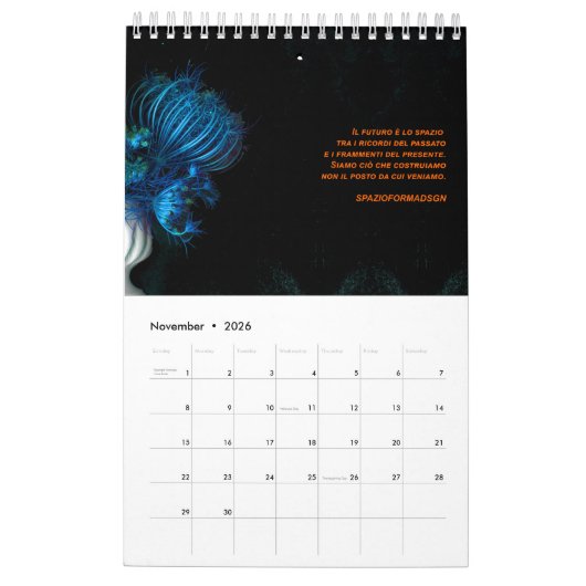 Eine plötzliche Veränderung im Garten Italien Kalender (Nov 2026)