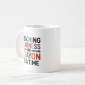 Eine Portion Freundlichkeit mit jedem Buntstift Kaffeetasse (Vorderseite Links)