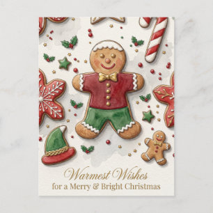 Eine Portion Weihnachtsfreude Feiertagspostkarte