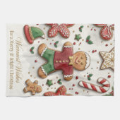 Eine Portion Weihnachtsfreude Geschirrtuch (Horizontal)