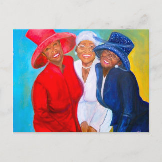 Eine Pose treffen Postkarte