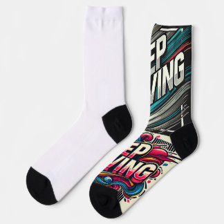 Eine positive Botschaft zum behalt Socken