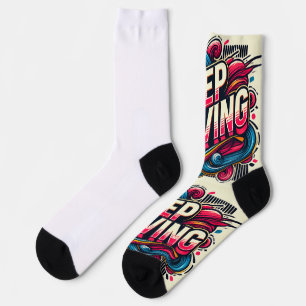 Eine positive Botschaft zum behalt Socken