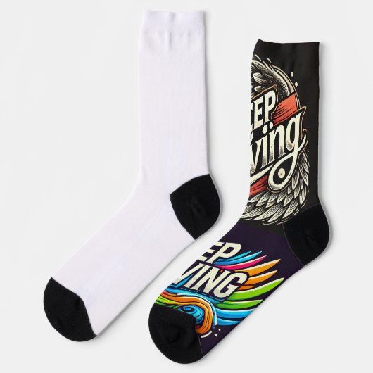 Eine positive Nachricht Socken (Linkes Detail)