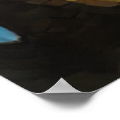 Eine Possum in der Sternennacht Poster (Ecke)