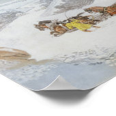 Eine Post im tiefen Schnee Poster (Ecke)