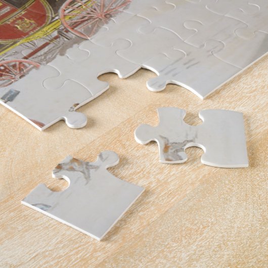 Eine Post im tiefen Schnee Puzzle (Seite)