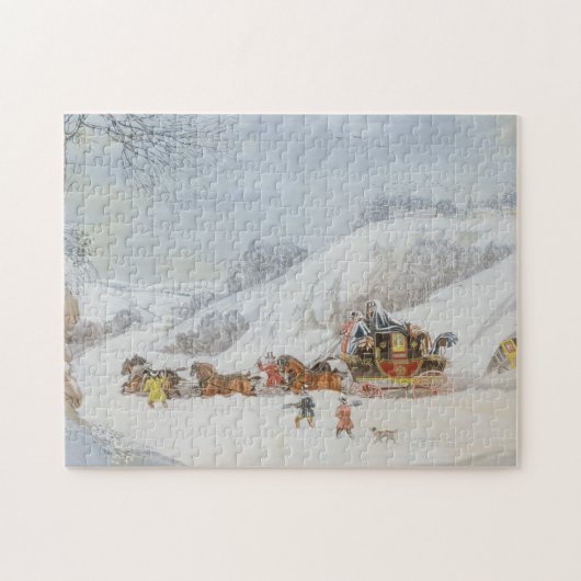 Eine Post im tiefen Schnee Puzzle (Horizontal)
