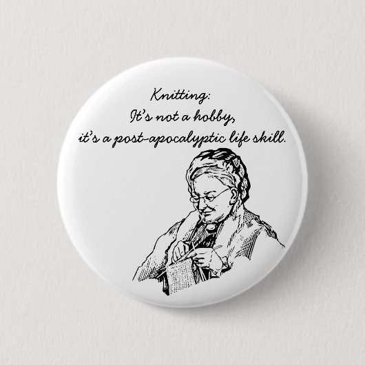 Eine Posten-apokalyptische Lebenfähigkeit Button (Vorderseite)