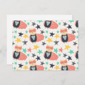 eine Postkarte (Vorne/Hinten)