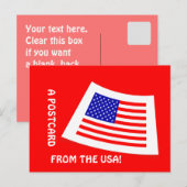 Eine Postkarte aus den USA! (Vorne/Hinten)