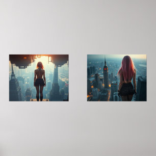 Eine Postkarte aus der Zukunft Bilderwand Sets